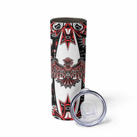 Canada Haida Skinny Tumbler Thunderbird Northwest Coast Indigenous - Wonder Print Shop