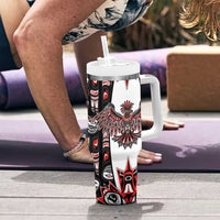 Canada Haida Tumbler With Handle Thunderbird Northwest Coast Indigenous - Wonder Print Shop