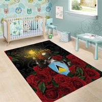 Saint Lucia Area Rug Rose Iron Helmet - Wonder Print Shop