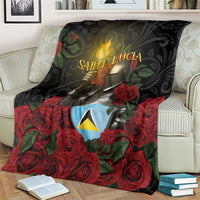 Saint Lucia Blanket Rose Iron Helmet - Wonder Print Shop