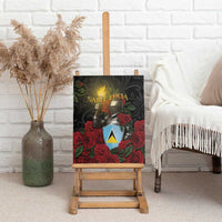 Saint Lucia Canvas Wall Art Rose Iron Helmet - Wonder Print Shop
