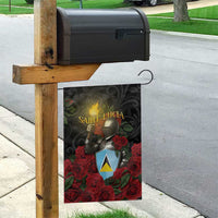 Saint Lucia Garden Flag Rose Iron Helmet - Wonder Print Shop