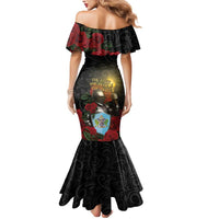 Saint Lucia Mermaid Dress Rose Iron Helmet - Wonder Print Shop