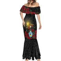 Saint Lucia Mermaid Dress Rose Iron Helmet - Wonder Print Shop