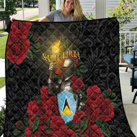 Saint Lucia Quilt Rose Iron Helmet - Wonder Print Shop