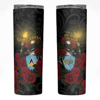 Saint Lucia Skinny Tumbler Rose Iron Helmet - Wonder Print Shop