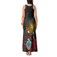 Saint Lucia Tank Maxi Dress Rose Iron Helmet - Wonder Print Shop