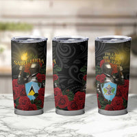 Saint Lucia Tumbler Cup Rose Iron Helmet - Wonder Print Shop