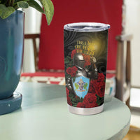 Saint Lucia Tumbler Cup Rose Iron Helmet - Wonder Print Shop