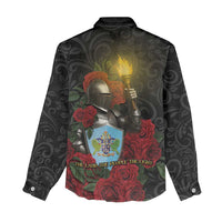 Saint Lucia Women Casual Shirt Rose Iron Helmet - Wonder Print Shop
