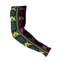 Custom Brazil And Haiti Football Arm Sleeves Mix Brazilian Haitian Roots