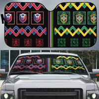 Brazil And Haiti Football Auto Sun Shade Mix Brazilian Haitian Roots