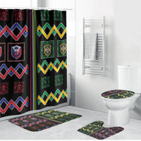 Brazil And Haiti Football Bathroom Set Mix Brazilian Haitian Roots