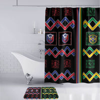 Brazil And Haiti Football Bathroom Set Mix Brazilian Haitian Roots