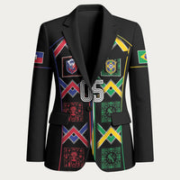 Custom Brazil And Haiti Football Blazer Mix Brazilian Haitian Roots