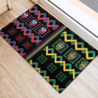 Brazil And Haiti Football Rubber Doormat Mix Brazilian Haitian Roots