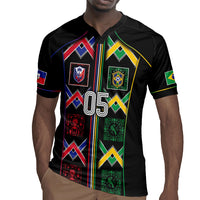 Custom Brazil And Haiti Football Rugby Jersey Mix Brazilian Haitian Roots