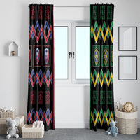 Brazil And Haiti Football Window Curtain Mix Brazilian Haitian Roots