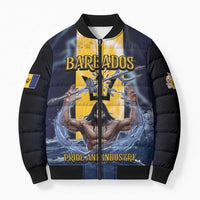 Personalized Barbados Bomber Puffer Jacket Pride And Industry - Wonder Print Shop
