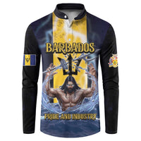 Personalized Barbados Button Sweatshirt Pride And Industry - Wonder Print Shop