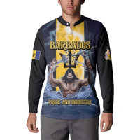 Personalized Barbados Button Sweatshirt Pride And Industry - Wonder Print Shop
