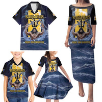 Personalized Barbados Family Matching Puletasi and Hawaiian Shirt Pride And Industry - Wonder Print Shop