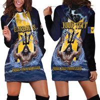 Personalized Barbados Hoodie Dress Pride And Industry - Wonder Print Shop