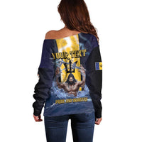 Personalized Barbados Off Shoulder Sweater Pride And Industry - Wonder Print Shop