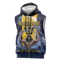 Personalized Barbados Sleeveless Zip Hoodie Pride And Industry - Wonder Print Shop