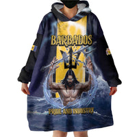 Personalized Barbados Wearable Blanket Hoodie Pride And Industry - Wonder Print Shop