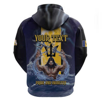 Personalized Barbados Zip Hoodie Pride And Industry - Wonder Print Shop