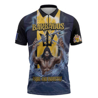 Personalized Barbados Zipper Polo Shirt Pride And Industry - Wonder Print Shop