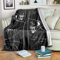 Skull Cowboy Blanket Western Yoke Style - Wonder Print Shop