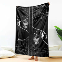 Skull Cowboy Blanket Western Yoke Style - Wonder Print Shop