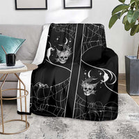Skull Cowboy Blanket Western Yoke Style - Wonder Print Shop