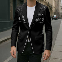 Skull Cowboy Blazer Western Yoke Style - Wonder Print Shop