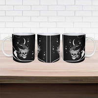 Skull Cowboy Ceramic Mug Western Yoke Style - Wonder Print Shop