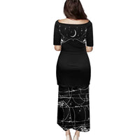 Skull Cowboy Family Matching Puletasi and Hawaiian Shirt Western Yoke Style - Wonder Print Shop