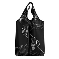 Skull Cowboy Grocery Bag Western Yoke Style - Wonder Print Shop