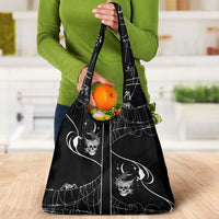 Skull Cowboy Grocery Bag Western Yoke Style - Wonder Print Shop