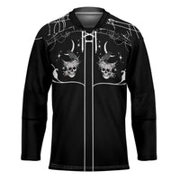 Skull Cowboy Hockey Jersey Western Yoke Style - Wonder Print Shop