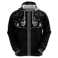 Skull Cowboy Hoodie Western Yoke Style - Wonder Print Shop