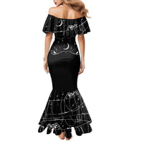 Skull Cowboy Mermaid Dress Western Yoke Style - Wonder Print Shop