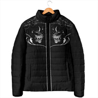 Skull Cowboy Padded Jacket Western Yoke Style - Wonder Print Shop