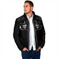 Skull Cowboy Padded Jacket Western Yoke Style - Wonder Print Shop