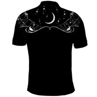 Skull Cowboy Polo Shirt Western Yoke Style - Wonder Print Shop