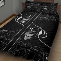 Skull Cowboy Quilt Bed Set Western Yoke Style - Wonder Print Shop