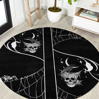Skull Cowboy Round Carpet Western Yoke Style - Wonder Print Shop