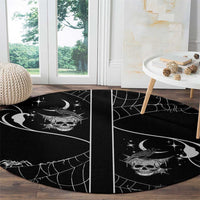 Skull Cowboy Round Carpet Western Yoke Style - Wonder Print Shop