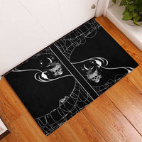 Skull Cowboy Rubber Doormat Western Yoke Style - Wonder Print Shop